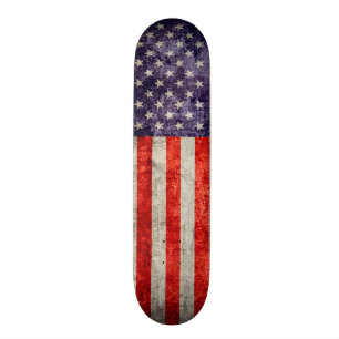 Skate Bandeira americana antiga de Falln