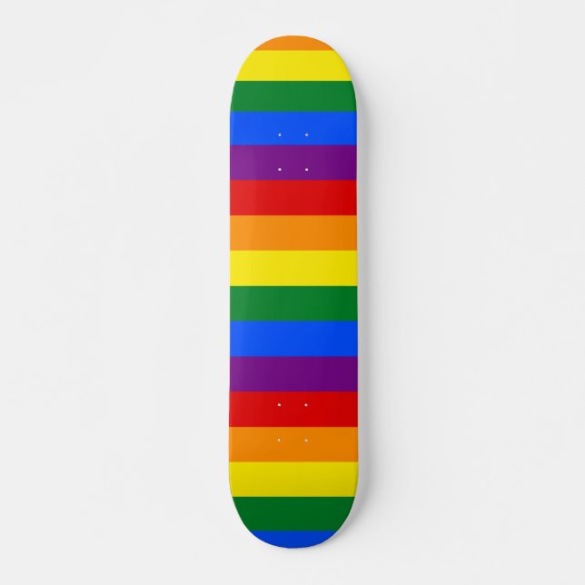 Skate Bandeira Arco-íris LGBT (Frente)