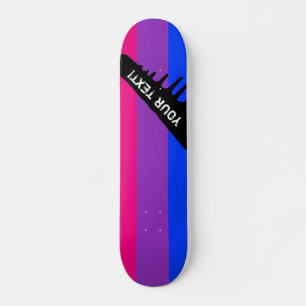 Skate Bandeira bissexual do orgulho