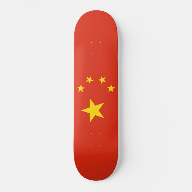 Skate Bandeira Chinesa (China) (Frente)