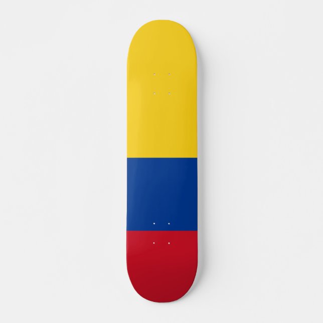 Skate bandeira da Colômbia (Frente)