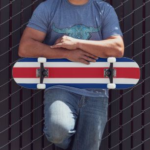 Skate bandeira da Costa Rica