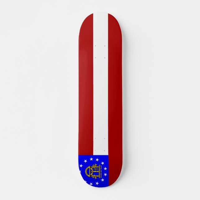 Skate Bandeira da Geórgia (Frente)