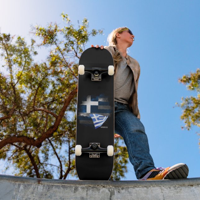 Skate bandeira da Grécia (Ao ar livre 1)