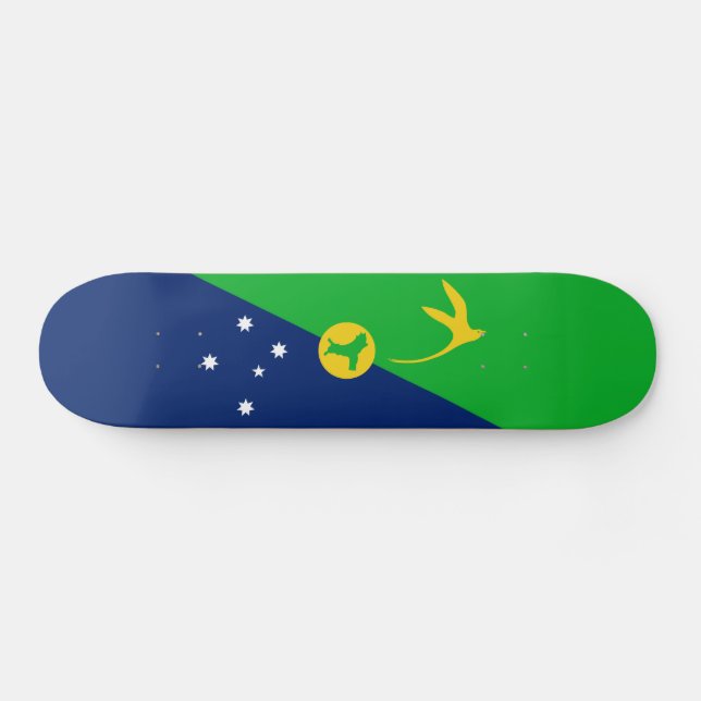 Skate Bandeira da Ilha do Natal (Horz)