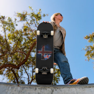 Skate bandeira da Islândia