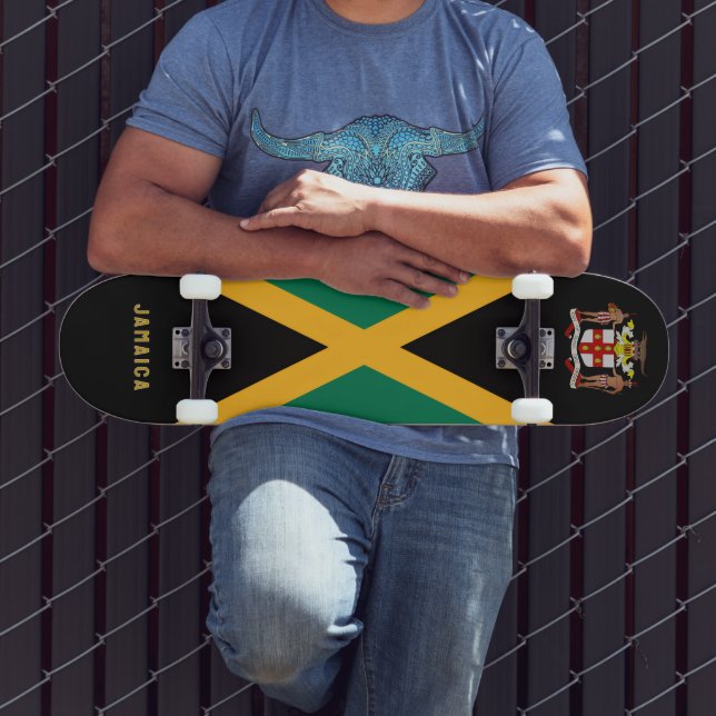 Skate Bandeira da Jamaica / Brasão de Armas (Ao ar livre 3)