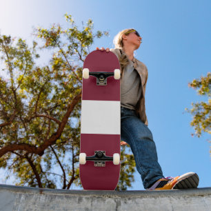 Skate bandeira da Letônia
