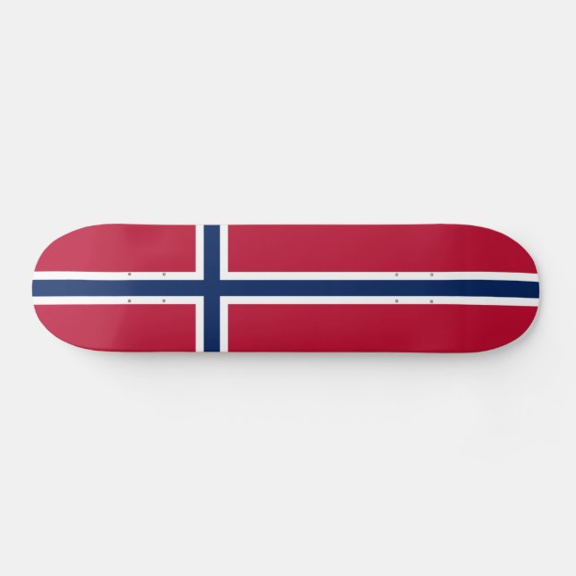 Skate Bandeira da Noruega (Horz)