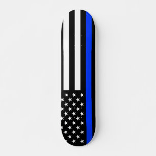Skate Bandeira da Polícia Thin Blue Line