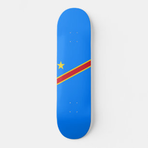 Skate Bandeira da RDC (República Democrática do Congo)