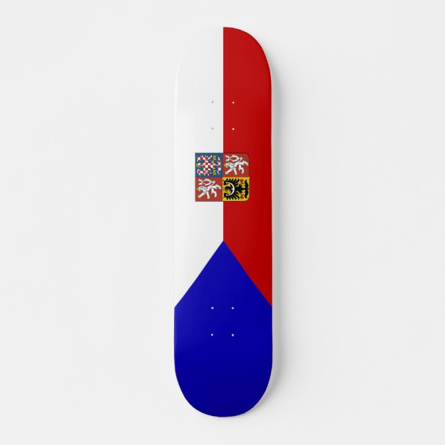 Skate Bandeira da república checa (Frente)