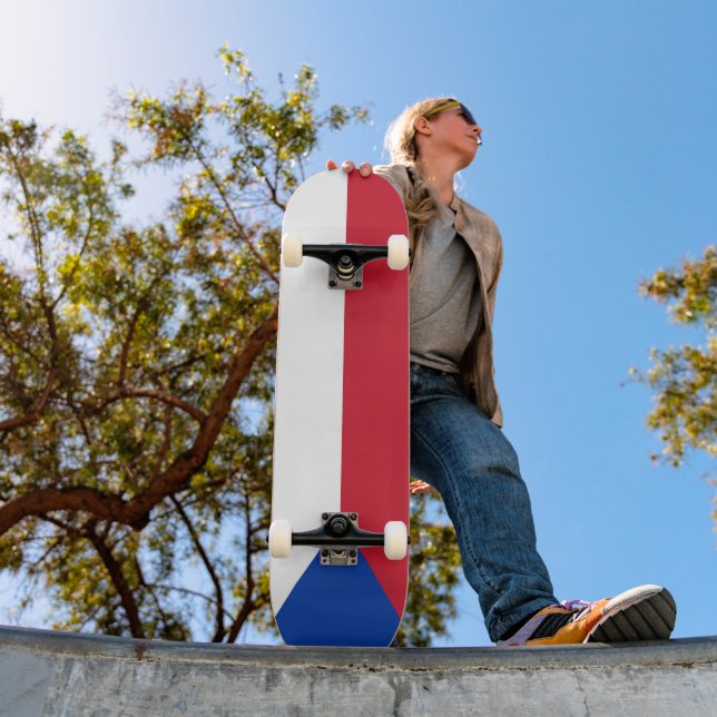 Skate bandeira da República Tcheca (Ao ar livre 1)