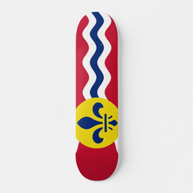 Skate Bandeira da Rua Louis, Missouri (Frente)