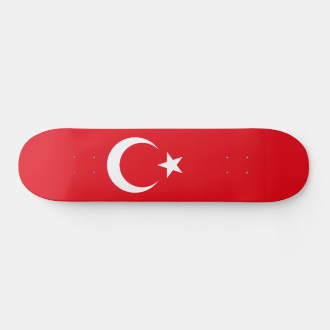 Skate Bandeira da Turquia (Horz)