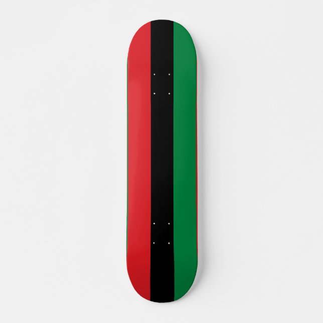 Skate Bandeira da UNIA Pan-Africana (Frente)