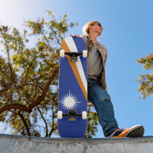 Skate bandeira das Ilhas Marshall