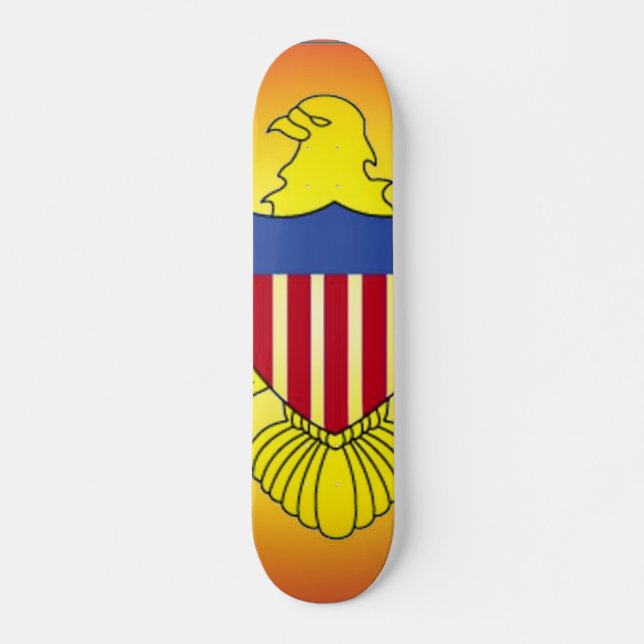Skate Bandeira das Ilhas Virgens (Frente)