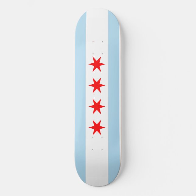Skate Bandeira de Chicago (Frente)