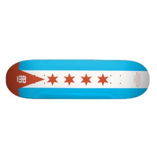 Skate Bandeira de Chicago