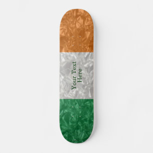 Skate Bandeira de Ireland - enrugada