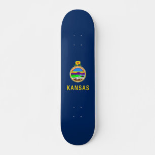 Skate Bandeira de Kansas