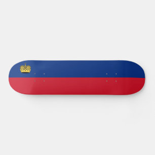 Skate Bandeira de Liechtenstein