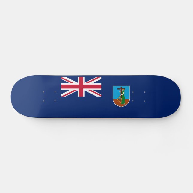 Skate Bandeira de Montserrat (Horz)