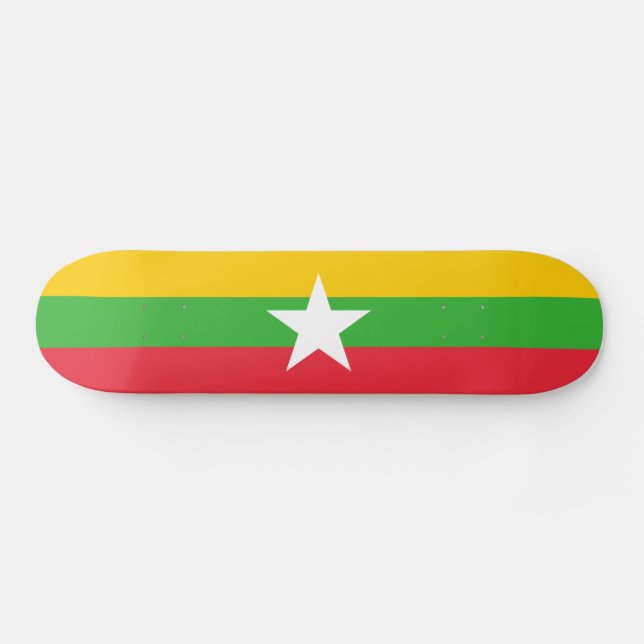 Skate Bandeira de Myanmar (Horz)