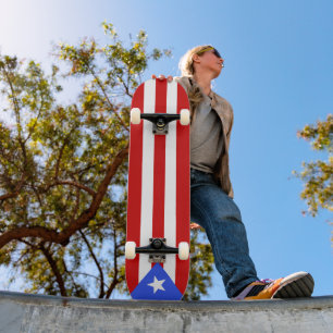 Skate bandeira de Porto Rico