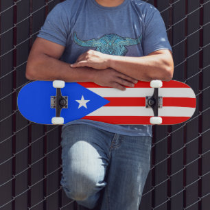 Skate Bandeira de Porto Rico