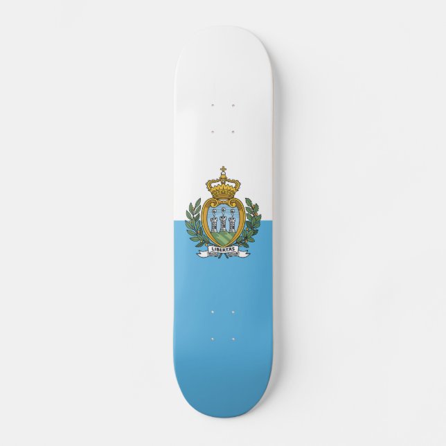 Skate Bandeira de São Marinho (Frente)