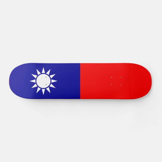 Skate Bandeira de Taiwan (Horz)