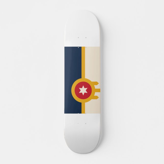 Skate Bandeira de Tulsa, Oklahoma (Frente)