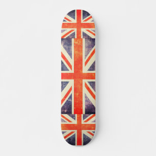 Skate Bandeira de Union Jack do vintage