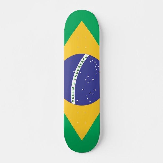 Skate bandeira do Brasil (Frente)