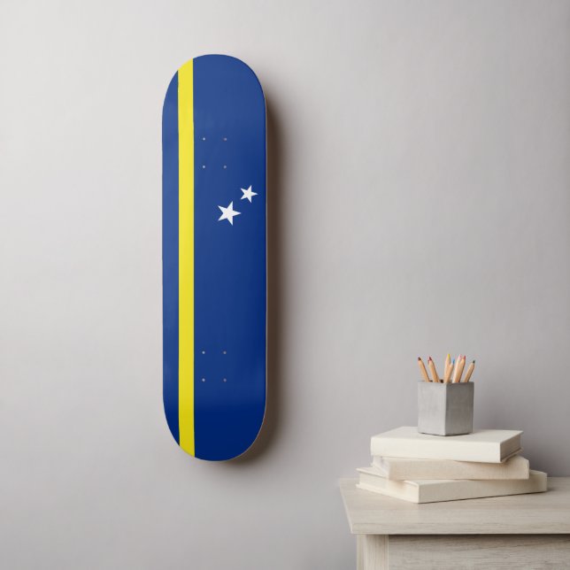 Skate Bandeira do Curaçau (Arte de parede)