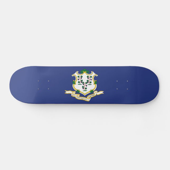 Skate Bandeira do Estado de Connecticut (Horz)