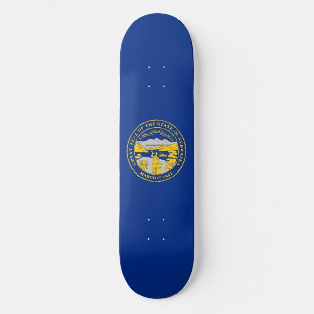 Skate Bandeira do Estado de Nebraska (Frente)