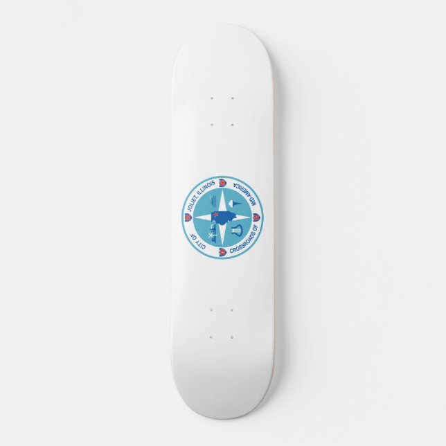 Skate Bandeira do Joliet (Illinois) (Frente)