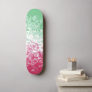 Skate Bandeira do Orgulho Abrosexual de Groovy Abstrato