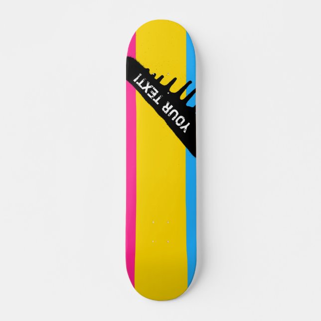 Skate Bandeira do Orgulho Pansexual (Frente)