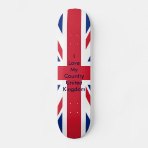 Skate Bandeira do Reino Unido: MUSEUM Zazzle - Amo O Meu