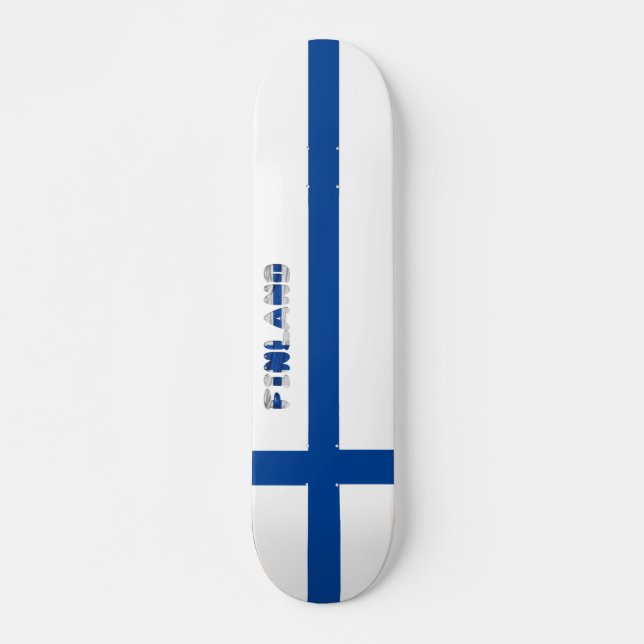 Skate bandeira finlandesa (Frente)