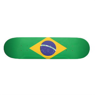 Skate Bandeira lisa de Brasil