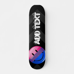 Skate Bandeira lustrosa feliz do orgulho do Bisexuality