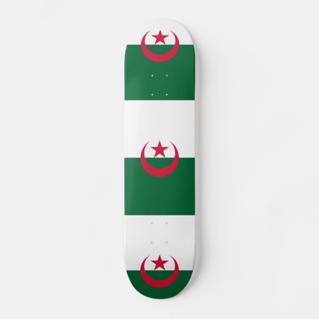 Skate Bandeira Patriótica Argelina (Frente)