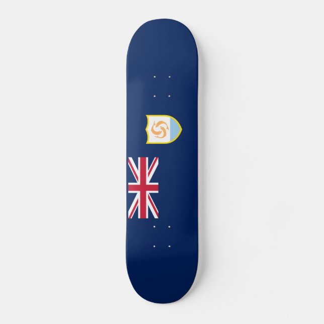 Skate Bandeira Patriótica de Anguilla (Frente)