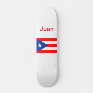Skate Bandeira Porto-Riquenha Boricua 4Juan