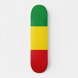 Skate Bandeira Rastafári Rasta Etíope